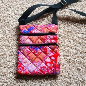 Quilted cross body purse